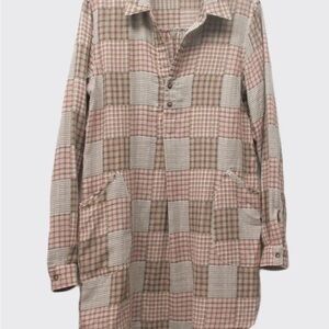 ILLA ILLA Plaid Long‎ Sleeve Tunic